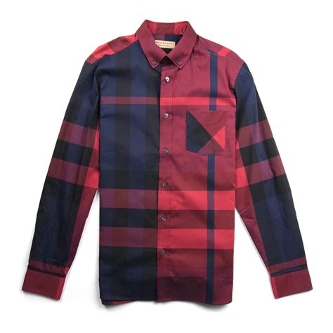 Burberry Thornaby Long Sleeve Shirt Red 